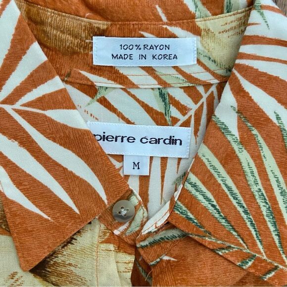 Vintage mens Hawaiian shirt size M with hibiscus flowers - Picture 2 of 4